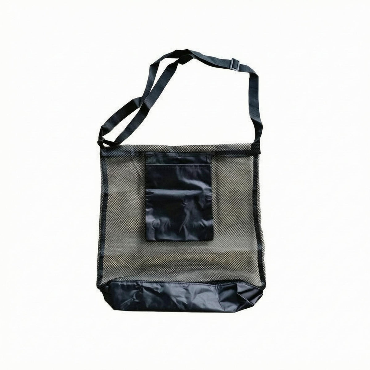 Adjustable Strap Fungus Foraging Bag Front Pocket Foraging Bag Foldable Harvest Tote Black for Harvesting Produce