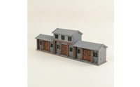 Siheyuan Model Traditional Courtyard House Model Cut Miniature Building Kit with Paint for Diorama Makers, Street Scene, Tabletop Display