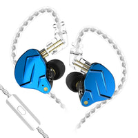 Metal Earbud Headphones Dynamic Driver in-Ear Gaming Headset Silver Cable Wired in-Ear Earphones for Enthusiasts, Computer