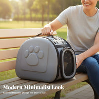 Opaque Design Soft-Sided feline Tote Lightweight and Portable Mesh Pet Tote two Carry choices creature tote Adjustable Shoulder Strap for journeyers, Small Dog Owners, Airline journey, veterinary clinic Visits, Car Rides, outsidedoor
