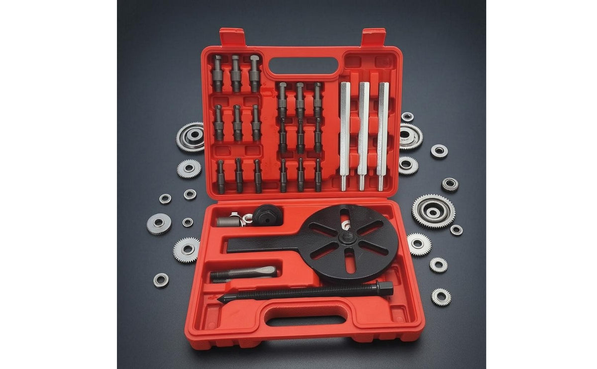 Universal Bearing Puller Kit Hard Case Bearing Removal Tool Set Heavy Duty Wheel Hub Axle Puller Set for Machinery