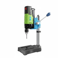 Multi-Functional Mini Bench Drill Press 90-Degree Rotatable Head Small Tabletop Drill 6-Speed Adjustable Multifunctional Milling Machine Low Noise Operation for DIY Enthusiasts, Hobbyists, Home, Workshop, Garage
