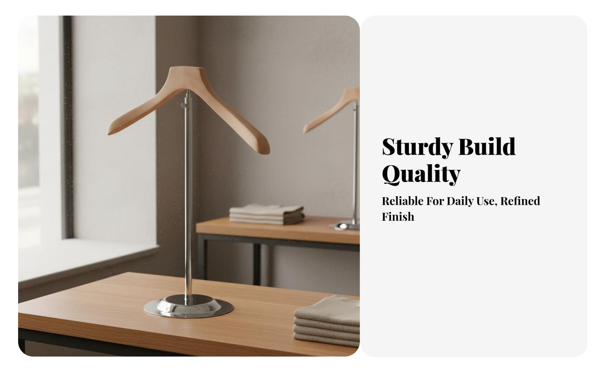 Horizontal Bar Clothing Stand Adjustable Shirt Display Stand Stable Base Vendor T-Shirt Display for Boutique Owners, Commerce Show
