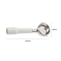 Easy to Clean 58mm Bottomless Portafilter Detachable Double Ear Espresso Handle for Baristas