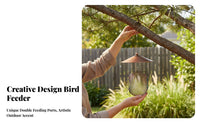 Hanging Birds Feeder Rainproof Garden Birds Feeder for Nature Lovers, Gardeners, Backyard, Yard, Patio