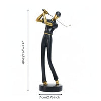 Golf Swing Figurine Nordic Style Golf Figurine Realistic Details Ornament for Living Room