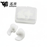 Silicone Swimming Earplugs Comfortable Fit Waterproof Swimming Earplugs Reusable Silicone Ear Plugs for Adults, Showering, Bathing