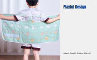 Kids Gauze Belly Band, Sleeveless Sleeping Bag, Summer, Cartoon Print, Anti-Kick, Child Sleepwear