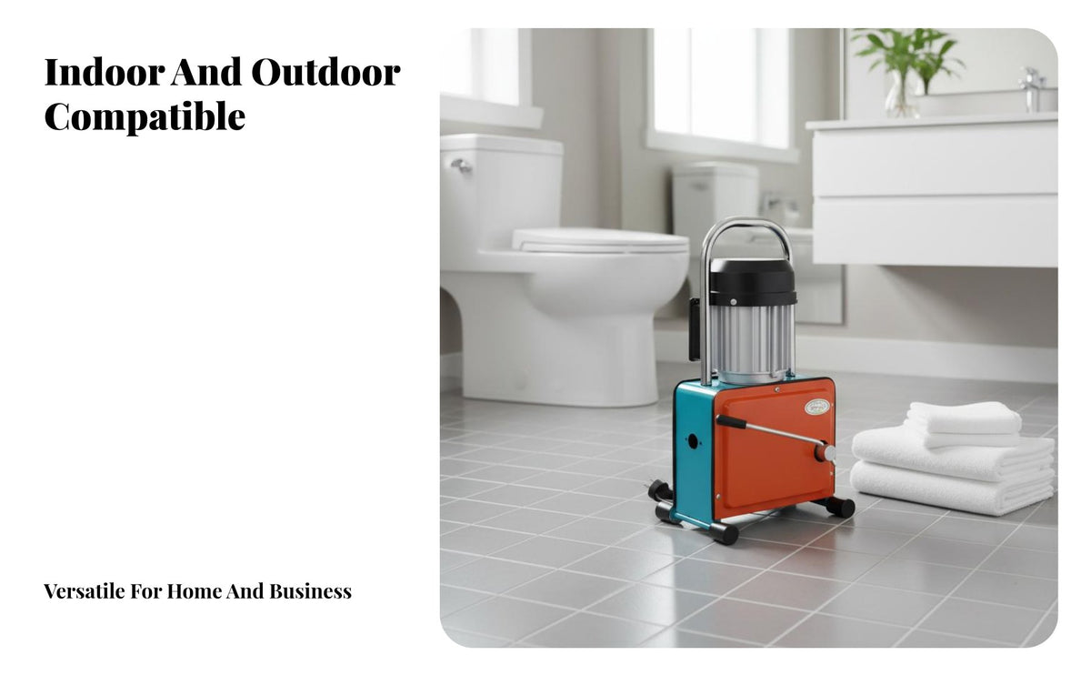 Electric Pipe Dredging Machine Strong Power Electric Drain Auger Easy Heavy Duty Drain Cleaner Machine for Commercial Use, Washroom, Kitchen