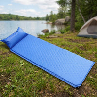 Inflatable Mattress and Air Bed for Camping, Comfortable Air Mattress with Pillow for Guest Bed, Splicable Waterproof Mat
