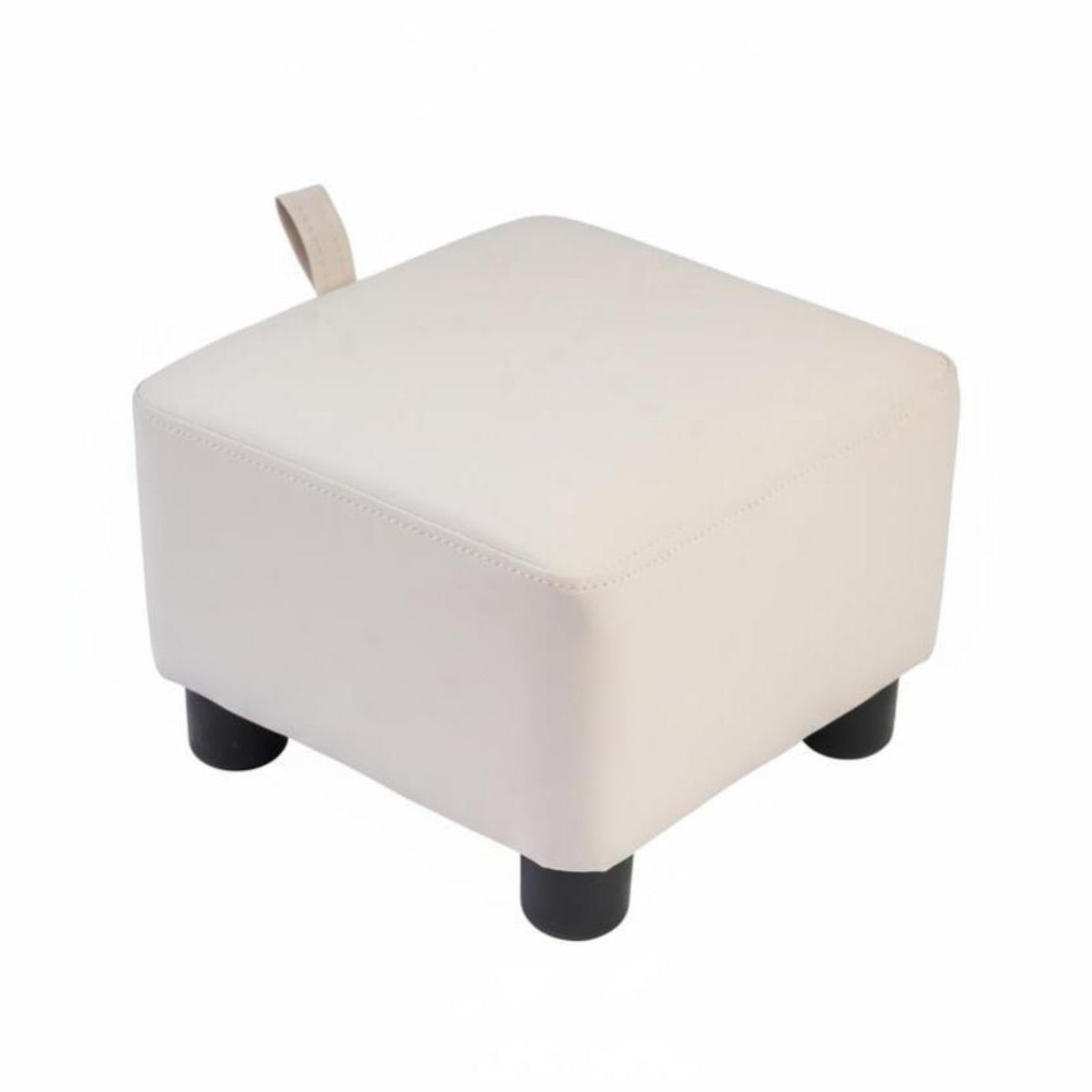 adaptable Four-Legged Low Bench Space-Saving Small Stool Sturdy Construction Footrest Curved Seat for household users, Adults, Children, Entryway, Living Room, Bedroom, Balcony
