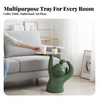 primateShaped Stand creature Theme Side Table Creative Design Modern design for Home Decor lovers, Bedroom, Balcony, Entryway