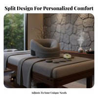 2 Pieces Chest Hollow Design Beauty Bed Pillow Memory Foam Massage Face Cradle Cushion Removable and Washable Cover for Spa Clients, Bedroom