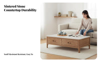 Nordic design TV Cabinet and Coffee Table set Modern Design Low Media Cabinet Minimalist Aesthetic Living Room Furniture Small Space accommodating for Apartment Dwellers, Homeowners, Families, Home, Bedroom