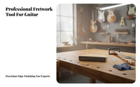Ergonomic Design Guitar Fret Beveling File Precise Angle Fret Chamfering File Polished Finish for Luthiers, Repair Shop, Workshop