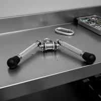 V-Shaped Bar Pulldown Handle Ergonomic Design Seated Row Cable Handle Non-Slip Grip Row Attachment for Bodybuilders, Weightlifters