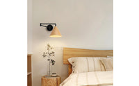Foldable Adjustable Swing Arm Wall Light Nordic Design Adjustable Bedside Lamp Minimalist for Reading