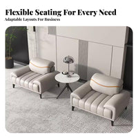 Minimalist Design 3-Piece Sofa and Table Group Professional Aesthetic Multi-Person Lobby Couch long-lasting Upholstery Reception Seating Plush Cushioning for Corporate Buyers, Business Owners, Office Managers, Waiting Room