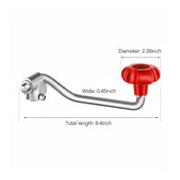 2 Pieces Universal Fit Vehicle Hitch Lifting Device Crank Strong Steel Construction Vehicle Lifting Device Handle for RV