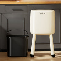 High-Legged Trash Can with Legs Rectangular Elevated Trash Can Tall Waste Bin Modern for Kitchen, Office, Bathroom