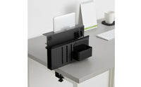 22 Lbs Load Capacity Desk Side Storage Rack Easy Installation Clamp-on Desk Organizer Heavy Duty for Study