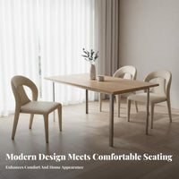 Modern Design Upholstered Side Chair Minimalist aesthetic Dining Room Seating Soft Upholstery Household Furniture Comfortable Padding for Interior Designers, Restaurant Owners, Office Workers, Showroom, Kitchen, Bedroom, perusing corner
