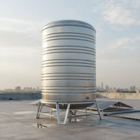 Stainless Metal Reservoir Tank Large Capacity Vertical Water Storage Tank Thickened Material