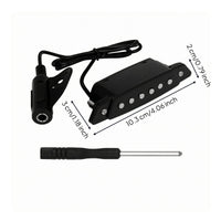 Attach on Soundhole Pickup Rectangular Attach on Guitar Pickup and Metal Musical Accessory