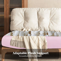 Modern cumulus Sofa Creamy Aesthetic plush cumulus Couch Removable and launderable Cover Living Room Seating for Families, Young Adults, Lounge Area, Bedroom