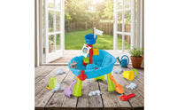 Outdoor Pirate Ship Water Table Plastic Water and Sand Table Interactive Sensory Playset Summer for Toddlers, Backyard