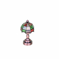LED Dollhouse Lamp On/Off Switch Miniature Illuminated Desk Lamp Bronze-Finish Base Dollhouse Light for Hobbyists