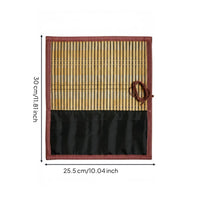 Large Capacity Calligraphy Brush Roll Portable Chinese Brush Storage Mat Safeguarding Lightweight for Calligraphers, Artists, Art Students, Travel