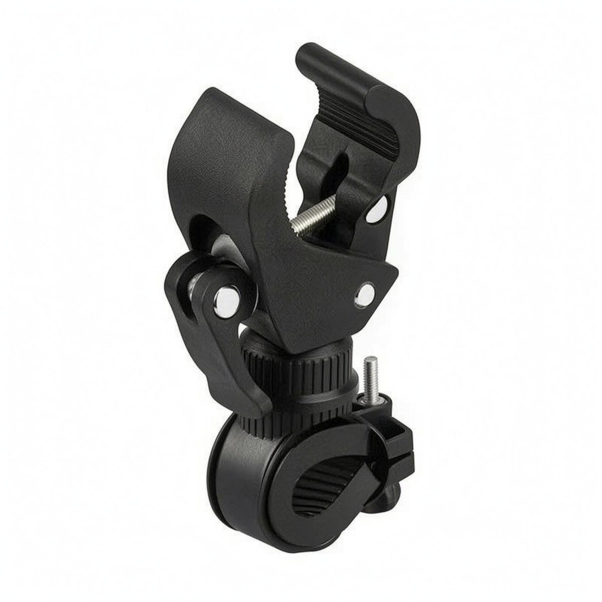 Cycle Light Mount Screw-Tightened Handlebar Flashlight Holder Flashlight Clamp Mount Compact Clamp Bike Light Holder