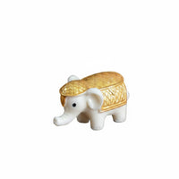 DIY Accessory Ganesha Figurine Good Luck Charm Golden Rat Statue Gold Finish Hindu Deity Statuette for Desktop