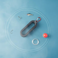 Portable Fishing Line Winder Easy to Use Fishing Knot Tool Compact Size Hook Holder Carabiner Clip