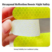 10 Pieces Reflective Er Versatile Nighttime Motorcycle Visibility Strip Weather Resistant Night Visibility Er for Motorcyclists, Cars