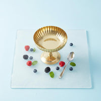Stainless Steel Dessert Cup Food-Grade Footed Ice Cream Dish Polished Finish Footed Dessert Bowl for Party