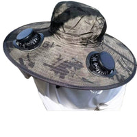 Hat with Solar Fans Cooling Headwear Breathable for Fishing, Anglers, Hikers