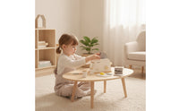 Natural Wooden Toaster Smooth Pretend Play Toaster Minimalist Playset Tabletop for Toddlers, Kids, Playroom, Nursery