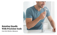 Zinc Alloy Body Adjustable Safety Razor Rust-Proof Double Blade Safety Razor Easy to Clean Manual Shaver Long-Lasting for Eco-Conscious Consumers, Adults, Women, Travel, Bathroom, Home