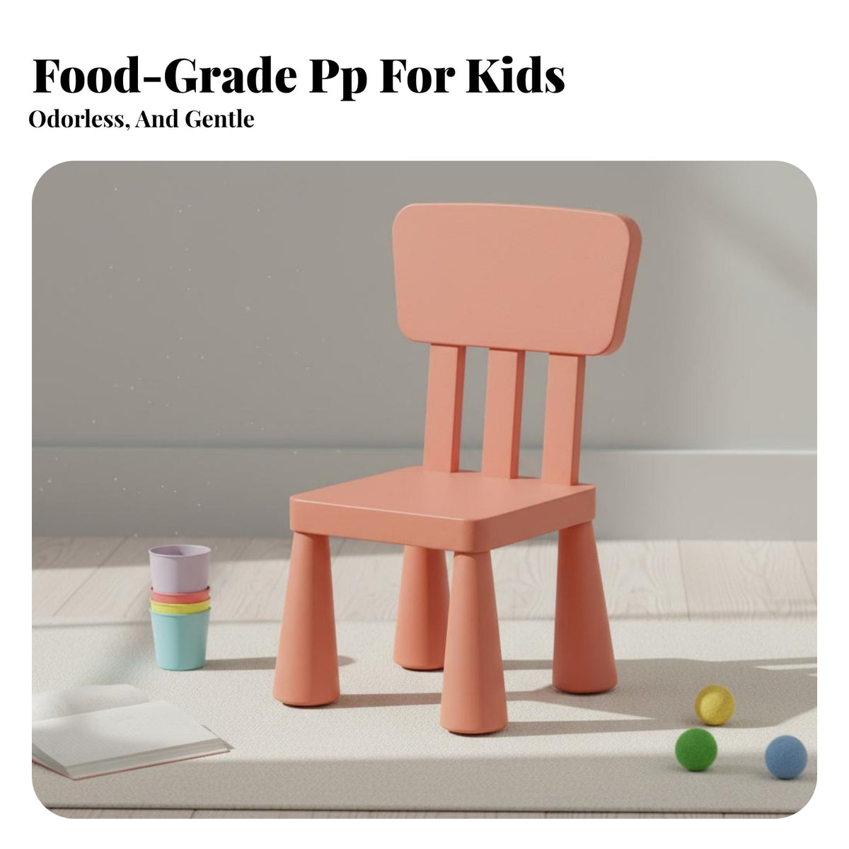 Child-Safe Design Kids Table and Chair Set Kids Dining Table Wipe-Clean Desktop children's Study Desk and Chair Set Easy Assembly for Toddlers, Preschoolers, Teachers, Kindergarten, Preschool, Playroom, Daycares