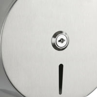 Commercial Jumbo Roll Toilet Tissue Dispenser Heavy-Duty Stainless Steel Toilet Tissue Dispenser Vandal-Resistant Rustproof for Public Restrooms, Offices