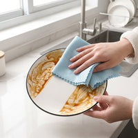 Non-linting Microfibre Cloth for Glass and Mirrors, 30x40cm Microfibre Cloth for Cleaning Supplies, Washable Polyester-Nylon Material