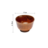 Wooden Bowl with Pedestal Natural Wood Grain Bowl with Pedestal Tableware Polished Food-Safe for Everyday Dining