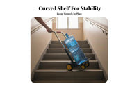 Telescopic Handle Water Jug Carrier Cart High Load Capacity Stair Climbing Hand Truck Ergonomic Grip Stair Climbing Trolley Silent Wheels for Homeowners, Seniors, Delivery Drivers, Stairs, Home, Shopping