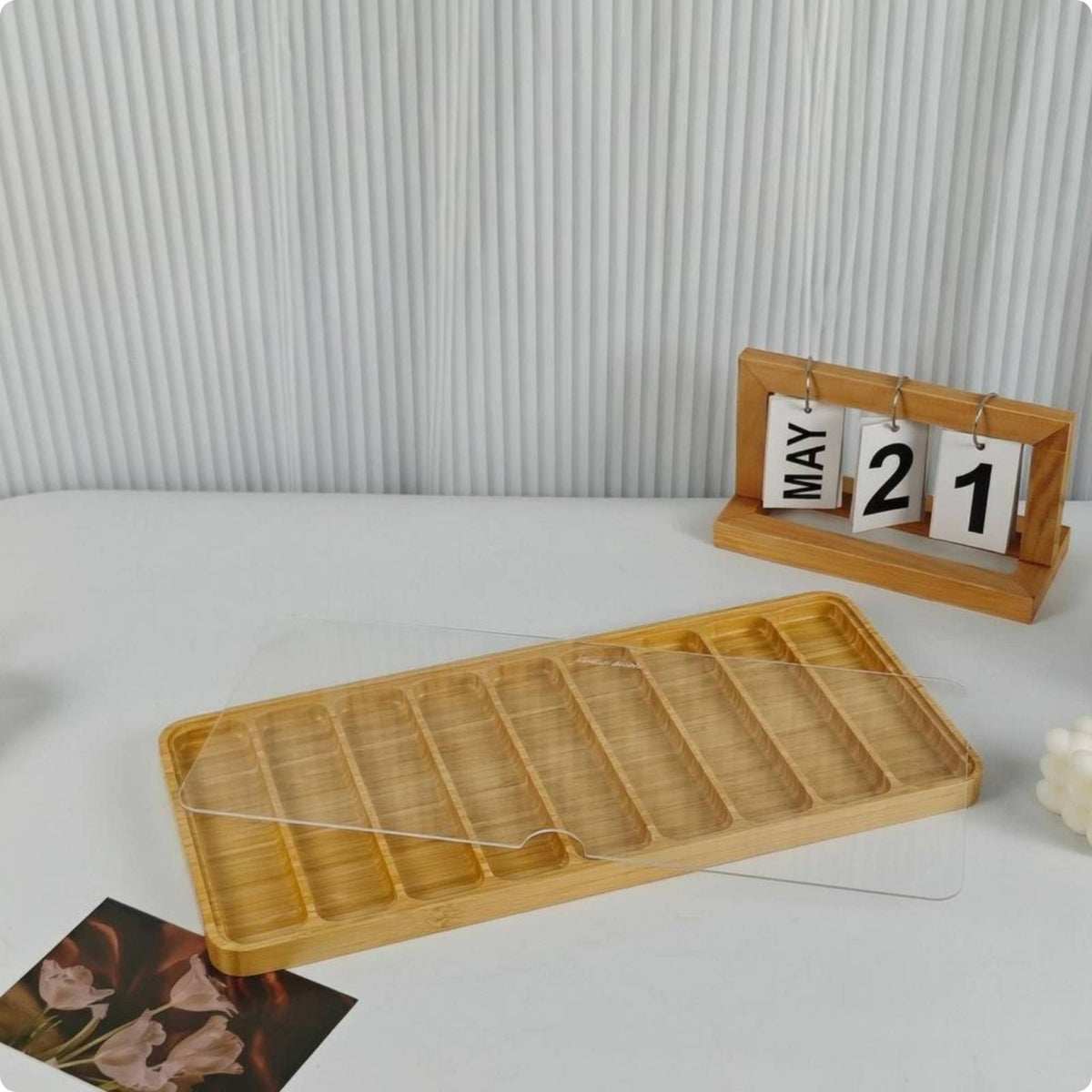 Watch Strap Storage Box Bamboo Wood Watch Strap Organizer Wooden