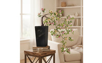 Artificial Flowering Tree Realistic Potted Faux Floral Tree Decorative Faux Potted Plant with Flowers for Entryway, Office