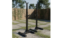 Adjustable Squat Rack Stable Foundation Support Bench Press Stand Rubber Feet Barbell Holder Stand for Garage