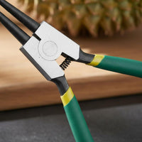 Ergonomic Handle Durian Opener Sturdy Metal Construction Durian Shell Splitter Leverage Design Fruit Opening Pliers Labor-Saving Coil for Elderly, Women