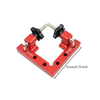 Long-Lasting 90 Degree Positioning Square Heavy Duty Woodworking Right Angle Clamp Two-Way Scale Right Angle Clamping Jig Anodized Finish for Woodworkers, Picture Framing, Metalworking